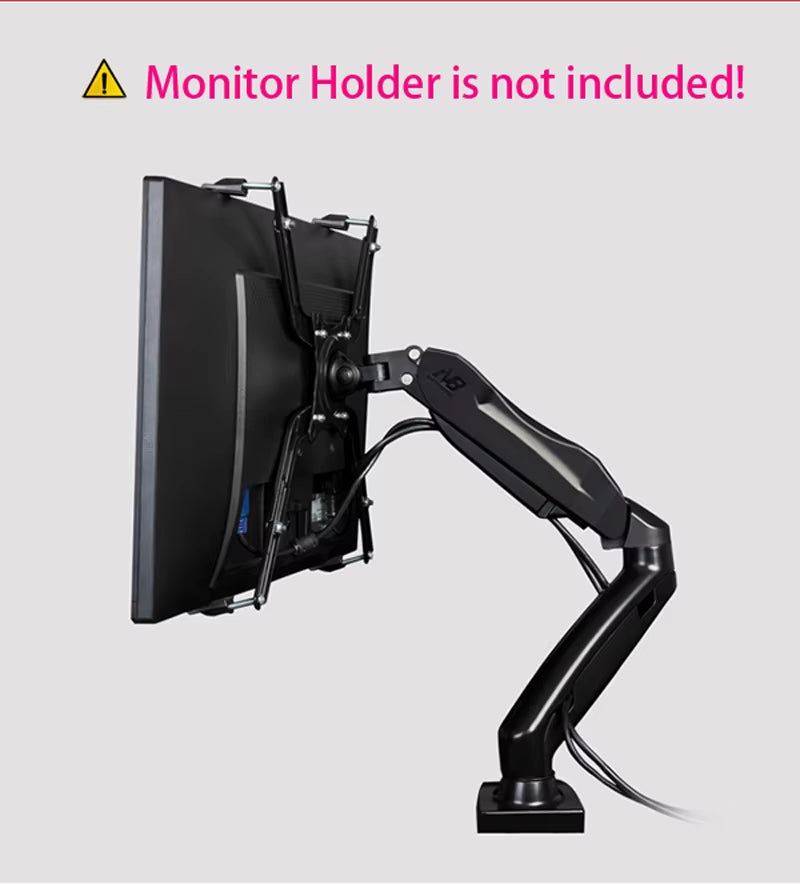 NB FP-1 Extension VESA Adapter Fixing Bracket Monitor Holder Support for 17-27 Inch No Mounting Hole Monitors LCD Display Mount