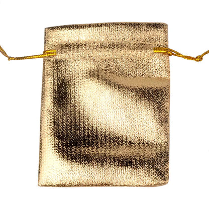 50Pcs/Lot 7X9 9X12 10X15Cm Adjustable Jewelry Packing Fabric Bag Gold Colors Drawstring Wedding Storage Pouches