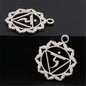 21Pcs Silver Color 7 Chakra Charms Mandala Pendant Yoga OM Buddhist Metal for Jewelry Making Supplies