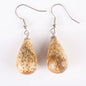 13X22MM Obsidian Clear Quartz Lapis Lazuli Rose Pink Quartz Opal Obsidian Drop Cone Bead Hook Dangle Earrings 1Pair