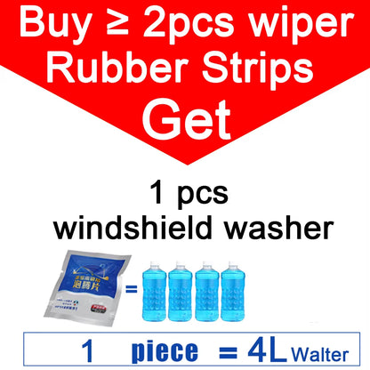 Car Wiper Blade Universal U Hook Type 14"16"17"18"19"20"21"22"24"26" Windscreen Windshield Rubber Hybrid Auto Wipers Accessories
