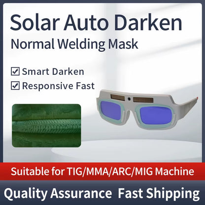 Solar Auto Darkening Eyes Mask True Color Welding Helmet Welding Mask Eyeshade/Patch/Eyes Goggles for Welder Eyes Glasses
