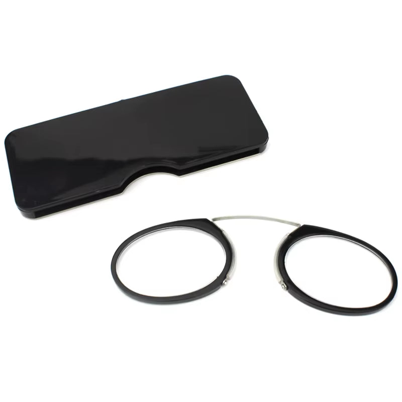 Pince-Nez Full Frame Reading Glasses TR90 Portable Nose Men Women Presbyopic Glasses +1.0 +1.5 +2.0 +2.5 +3.0 +3.5