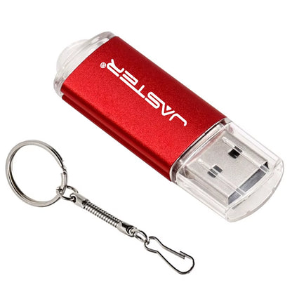 New Portable USB Flash Drives Free Custom Logo Metal Pen Drive with Key Chain Memory Stick 64GB/32GB/16GB/8GB/4GB Pendrive U Di
