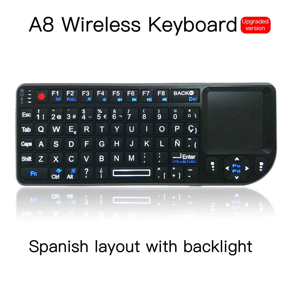 Wireless Keyboard 2.4G RF Klawiatura 3 In1 Handheld with Touchpad Mouse for PC Notebook Smart TV Box Клавиатура Беспроводня