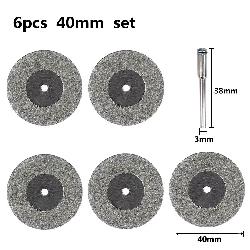 Mini Cutting Disc for Rotary Accessories Diamond Grinding Wheel Rotary Tool Circular Saw Blade Abrasive Diamond Disc