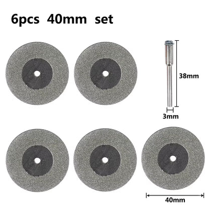 Mini Cutting Disc for Rotary Accessories Diamond Grinding Wheel Rotary Tool Circular Saw Blade Abrasive Diamond Disc
