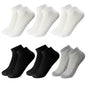 6 Pairs Breathable Men'S Socks Short Ankle Elastic Solid Color Mesh High Quality Business Unisex Sokken plus Size EU38-47