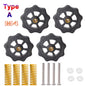 4PCS M3/M4 Screws Nuts Heat Bed Leveling Spring Knob Parts 3D Printers Print Platform Calibration Accessories