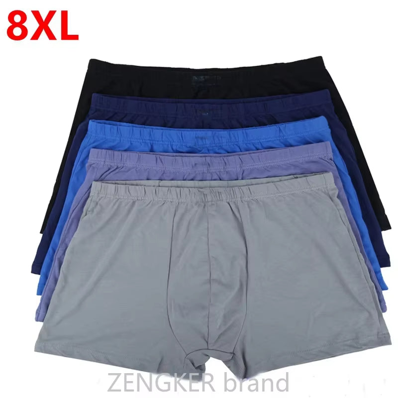 Large Size Male Cotton Underwears Loose Boxers Oversized Panties 10XL 9XL 8XL7XL Belts Big Yards Men'S Boxer plus Size