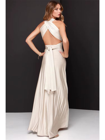 Sexy Women Boho Maxi Club Dress Red Bandage Long Dress Party Multiway Bridesmaids Convertible Infinity Robe Longue Femme