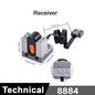 MOC Train Motor Kit Servo,Battery Box, IR Remote, LED Lights Power Functions Parts for Smart Technical Building Blocks Creations