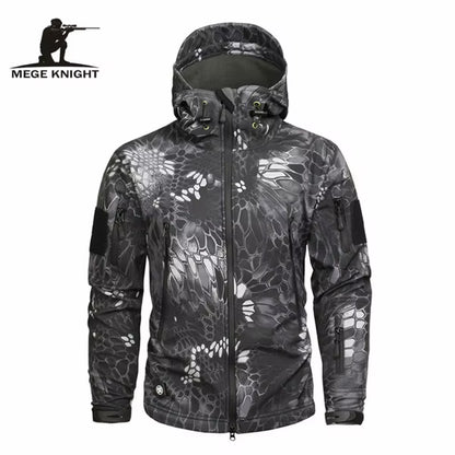 Mege Brand Clothing Autumn Men'S Military Camouflage Fleece Jacket Army Tactical Clothing Male Camouflage Windbreakers