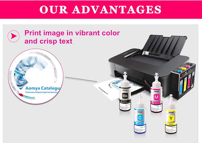 664 Refill Dye Ink for  L100 L110 L210 L120 L220 L310 L355 L362 L366 L365 L380 L486 L800 L805 L810 ET-2650 Printer 4 Colors