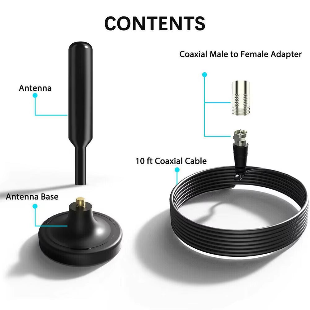 Antenna for Digital TV Indoor Signal Amplifier Long Range Signal Receiver Amplifier 720P 1080P Antenna Booster Smart TV Antenna