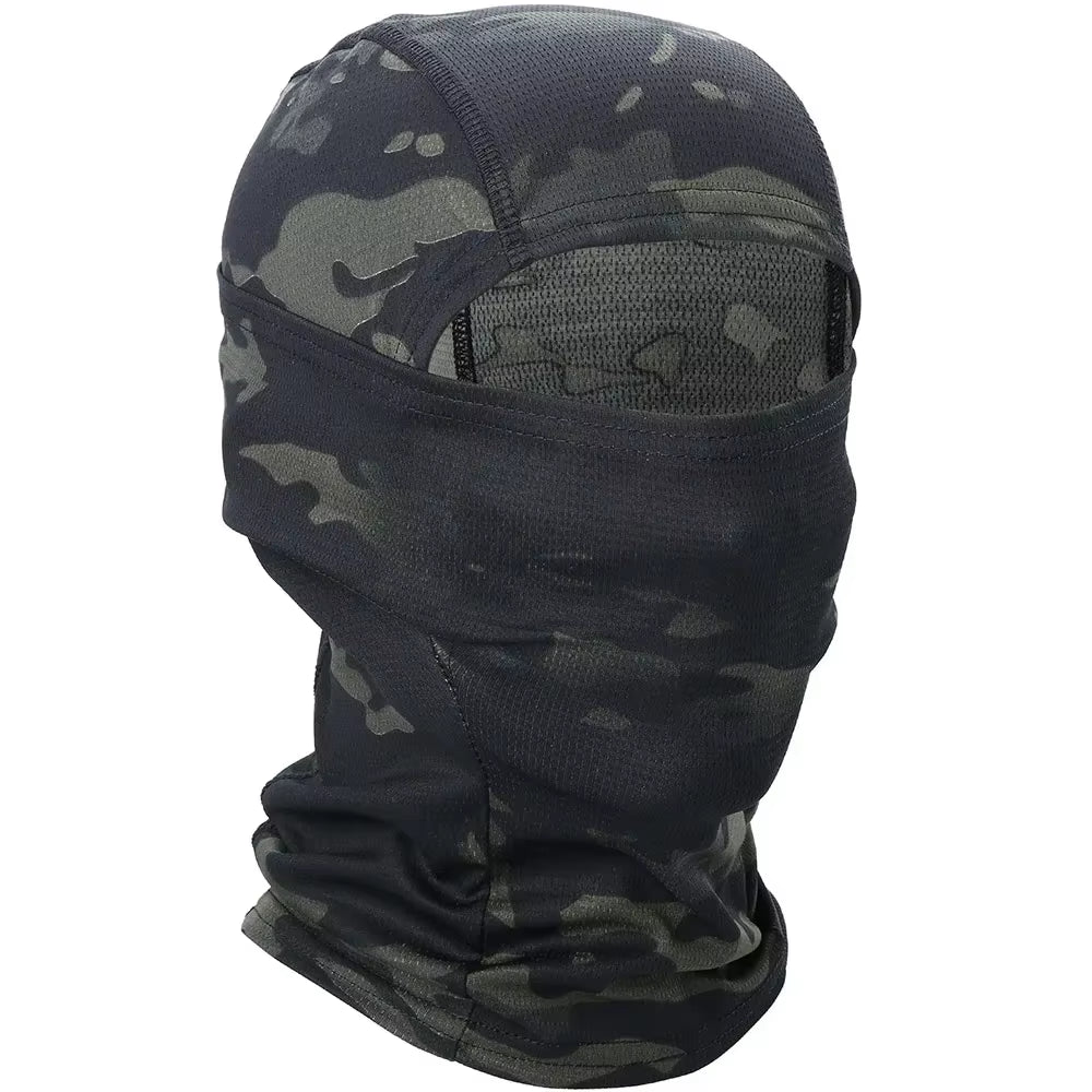 Camouflage Quick-Drying Mask Balaclava Outdoor Sport Bicycle Hood Hat Liner Full Face Cover Hiking Camping Hunting Fishing Men