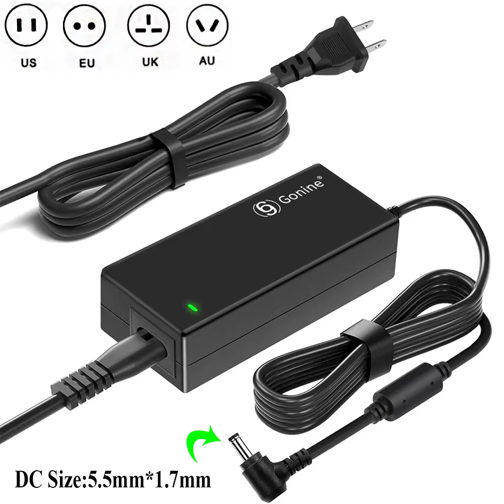 19V 3.42A Power Supply Adapter for Acer Aspire 5 E15 V5 V7 V3 R3 R7 S3 E1 M5 Series,Acer LCD Monitor S202HL S230HL S231HL S232HL
