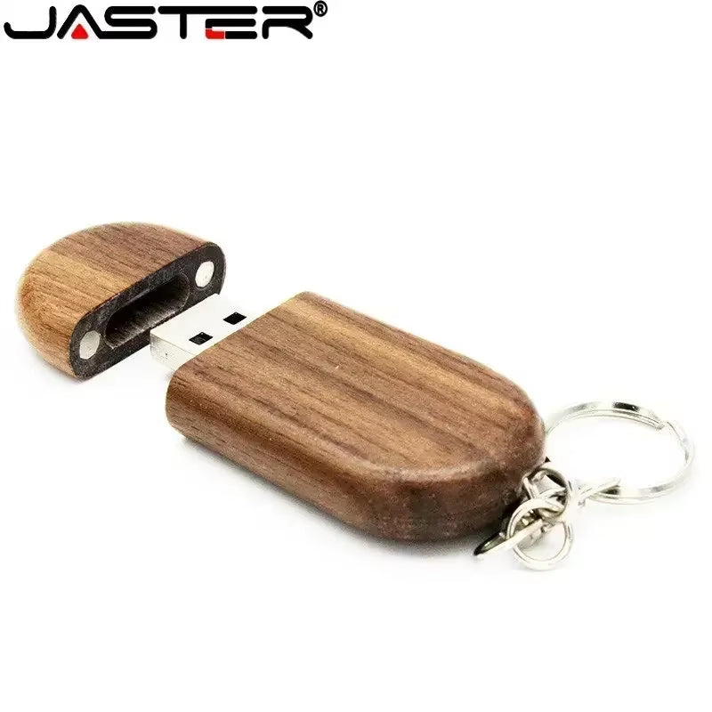 Personality Gift Wood Creative Pen Drive LOGO Customized U Disk USB 2.0 Pendrive 4GB 8GB 16GB 32GB 64GB 128GB