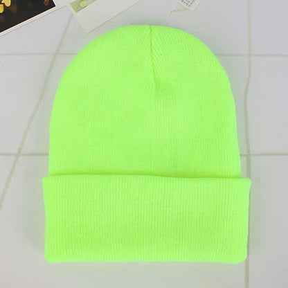 Solid Color Winter Hats for Woman New Beanies Knitted Cute Hat Girls Autumn Female Beanie Caps Warmer Bonnet Ladies Casual Cap