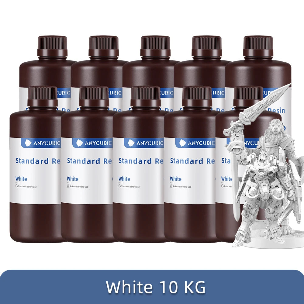 1Kg/10Kg Liquid Photopolymer Standard Resin 405Nm UV Resin for 3D Printer LCD Printing Resin Material for Photon Mono