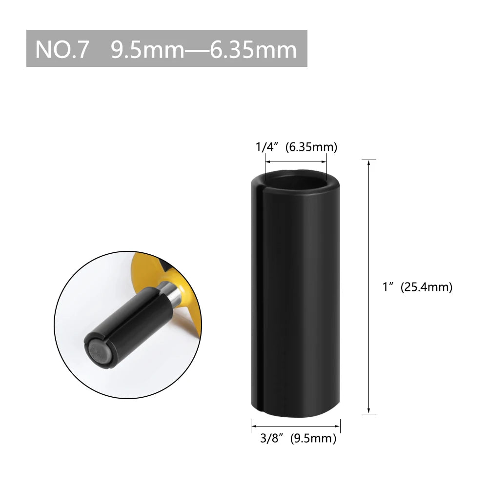 LA VIE 1Pc CNC Router Bit High Precision Adapter Collet Milling Cutter Tool Adapters Holder 6Mm 6.35Mm 8Mm 10Mm 12Mm 12.7Mm 4001