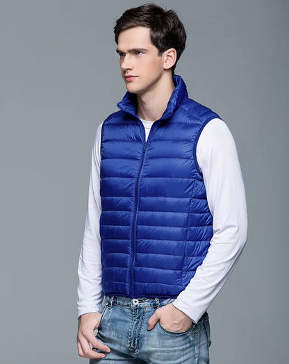Spring Man 90% Duck down Vest Ultra Light Jackets Men Fashion Sleeveless Outerwear Coat Autumn Winter Coat