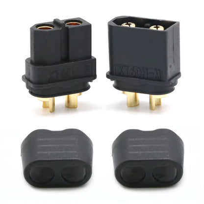 10 X Amass XT60+ XT60H Plug Connector with Sheath Housing 5 Male 5 Female (5 Pair ) for Rc Lipo Battery Rc Drone Car Boat