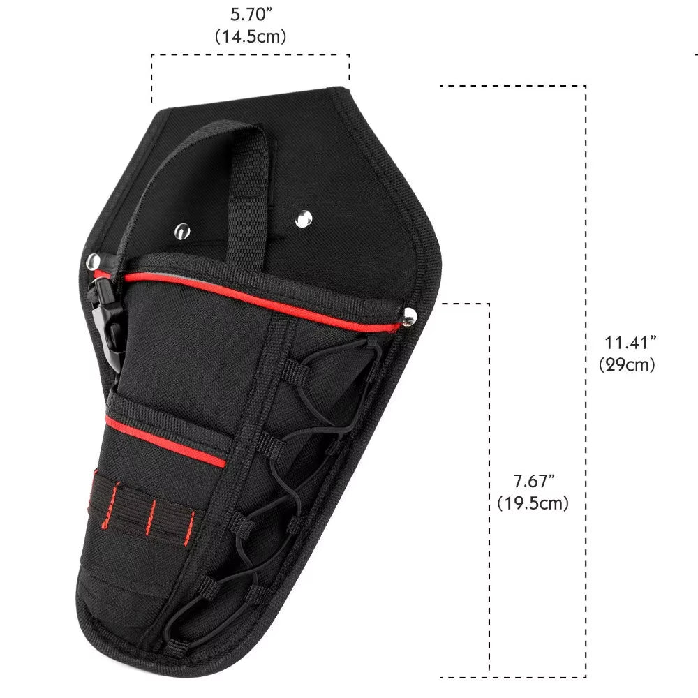 Multi-Functional Waterproof Drill Holster Waist Tool Bag Electric Waist Belt Tool Pouch Bag for Wrench Hammer Screwdriver