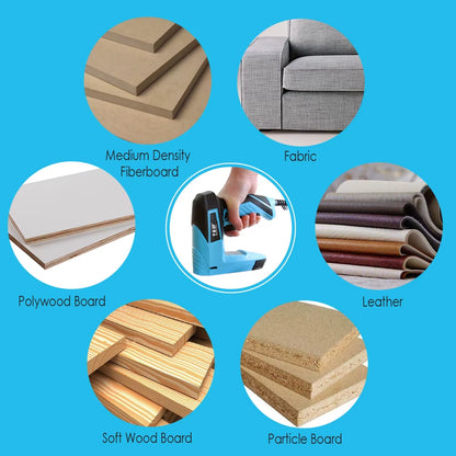 230V Electric Stapler Furniture Construction Nail Gun Tacker 14Mm Staples & Nails Power Tools for Home Upholstery DIY