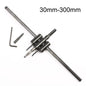 LUBAN Adjustable Metal Wood Circle Hole Saw Drill Bit Cutter Kit DIY Tool 30Mm-120Mm Black Alloy Blade 30Mm-200Mm 30Mm-300Mm