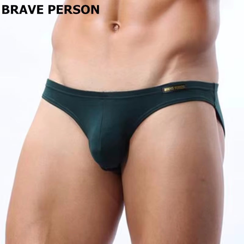Mens Sexy Modal Underwear Briefs Men Low Rise U Convex Pouch Brief Underwear Men Stretch Breathable Briefs