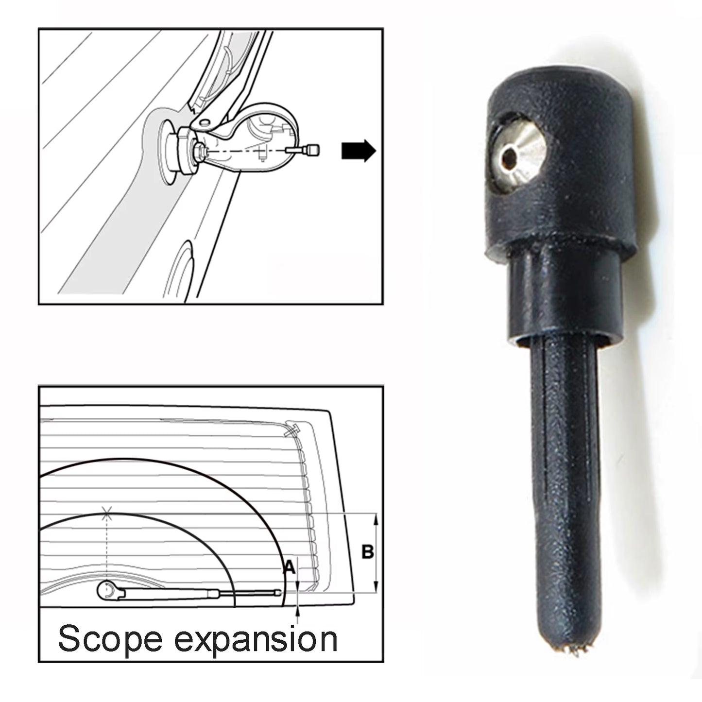Erick'S Wiper Rear Wiper Washer Jet Nozzle for Mercedes-Benz B-Class W245 B150 B160 B170 B180 B200 05 - 11 Tailgate Push Sprayer