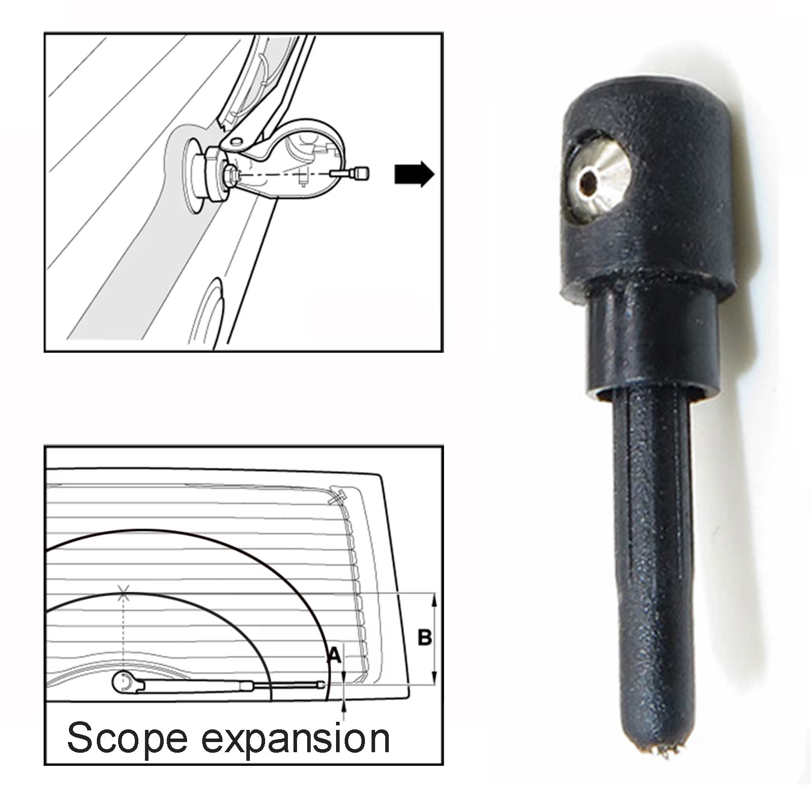 Erick'S Wiper Rear Wiper Washer Jet Nozzle for Mercedes-Benz B-Class W245 B150 B160 B170 B180 B200 05 - 11 Tailgate Push Sprayer