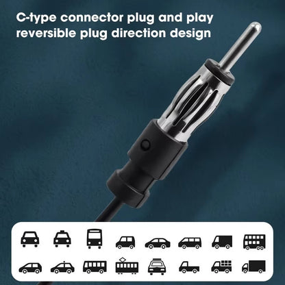 Universal Car Electronic Radio Antenna 5/3M Car AM FM Radio Antenna Signal Amplifier Booster Antena Booster 12V
