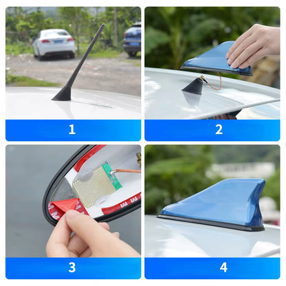 Universal Car Antennas Shark Fin Antenna Auto Radio Signal Aerials Roof Antennas for Universal Car Model Car Styling