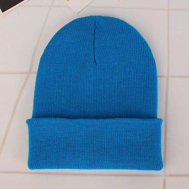 Solid Color Winter Hats for Woman New Beanies Knitted Cute Hat Girls Autumn Female Beanie Caps Warmer Bonnet Ladies Casual Cap