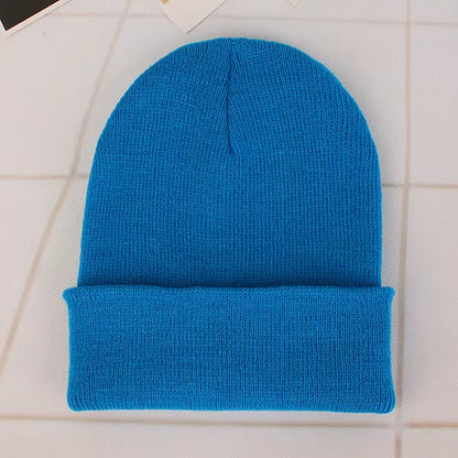 Solid Color Winter Hats for Woman New Beanies Knitted Cute Hat Girls Autumn Female Beanie Caps Warmer Bonnet Ladies Casual Cap