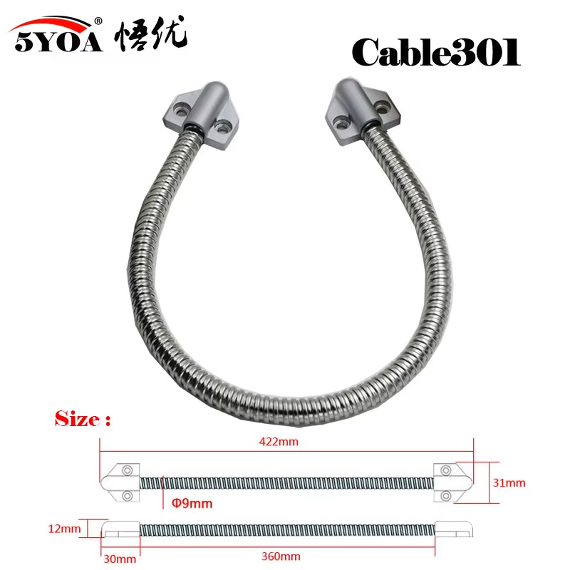 Door Loop Electric Stainless Steel Exposed Mounting Protection Sleeve Cable Line for Control Lock Door Lock