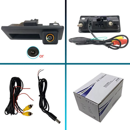 180° AHD 1080P Car Trunk Handle Rear View Camera for Audi A3 A4 A5 S5 Q3 Q5 for VW Golf Passat Tiguan Jetta Sharan Touareg B6 B7