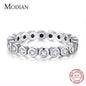 Top Quality Luxury Original Real Solid 925 Sterling Silver Starshine Finger Ring Authentic Jewelry for Women Wedding Gift