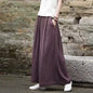 2025 Spring Fashion Cotton Wide Leg Pants plus Size Female Loose Casual Cotton Linen Pants Trouser Autunm Vintage Long Pants