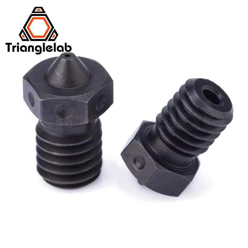 R A2 Hardened Steel V6 Nozzle Compatible PEI PEEK Carbon Fiber Filament for V6 HOTEND Dragon RAPIDO Matrix EXTRUDER