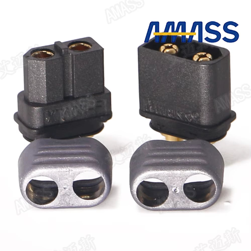10 X Amass XT60+ XT60H Plug Connector with Sheath Housing 5 Male 5 Female (5 Pair ) for Rc Lipo Battery Rc Drone Car Boat