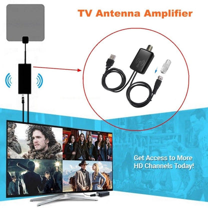 4K High-Definition Digital Tv Antenna Amplifier Signal Booster Low-Noise High-Gain Signal Receiver Tv Antenna Accessories Enhance Signal Stability