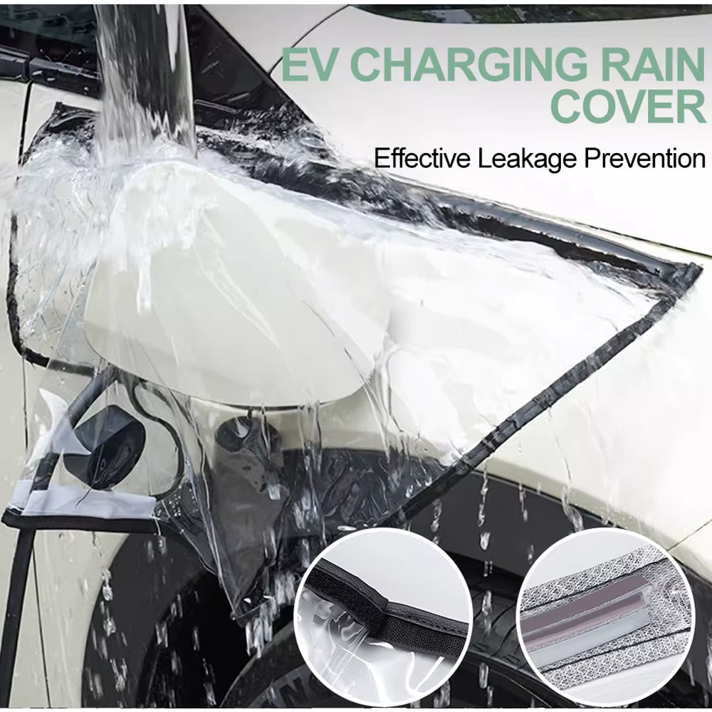 Electric Car Charging Port Rain Cover Rainproof Outdoor EV Charger Cover Electric Vehicles Magnetic Protection for Car SUV
