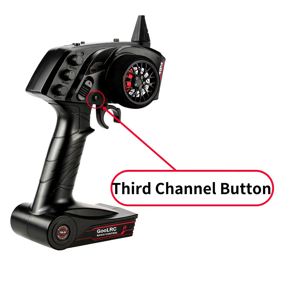 Original High Quality  TG3 2.4G 3CH RC Transmitter Digital Radio Remote Control Transmitter with Receiver for RC Car Boat