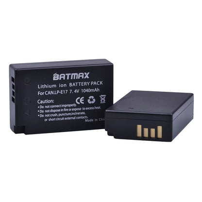 1040Mah LP-E17 LP E17 Camera Battery + LCD Dual USB Charger for Canon EOS M3 M5 M6 750D 760D T6I T6S 800D 8000D Kiss X8I