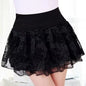 2024 Elasticity Summer Skirt Women Sweet Floral Bowknot Mini Tutu Woman Skirts Shorts Lace Jupe Femme Office Skirts