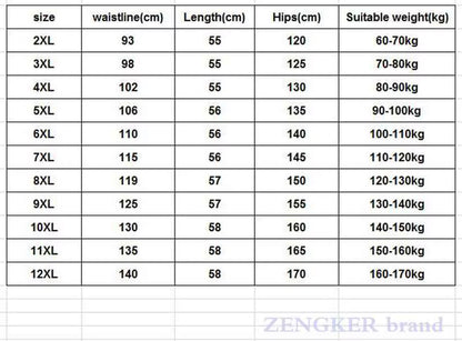 Big Size Men'S Summer Casual Shorts plus Size Loose Middle-Aged Oversized Cotton 8XL 7XL 6XL Large Size 11XL 12XL Men Shorts