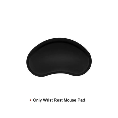 New Wrist Rest Mouse Pad Memory Foam Superfine Fibre Wrist Rest Pad Ergonomic Mousepad for Typist Office Gaming PC Laptop